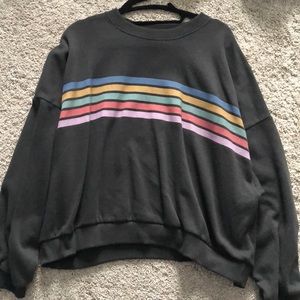 Black crewneck sweatshirt